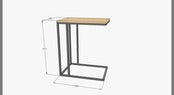 Side　Table　幅50㎝　【アイアン＆ウッド】インダストリアルなサイドテーブル／モダンリビング／店舗什器／モダンインテリア