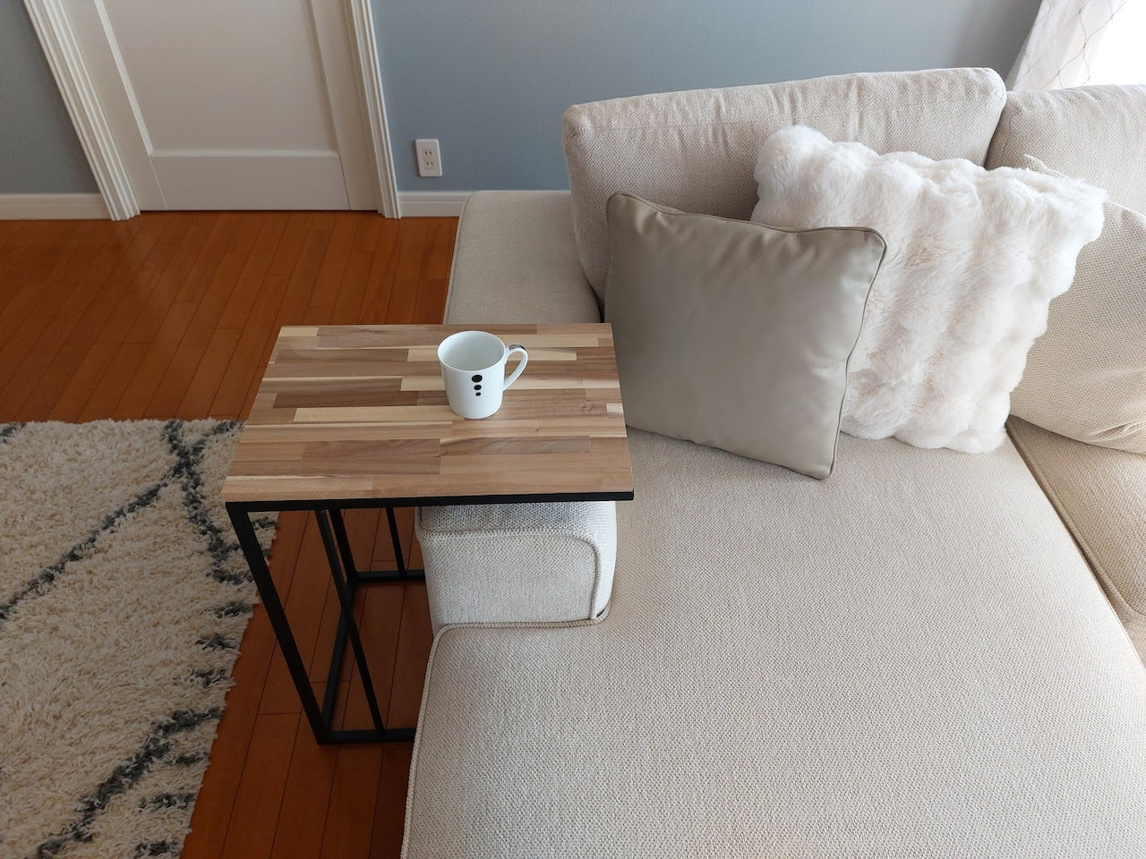 Side　Table　幅50㎝　【アイアン＆ウッド】インダストリアルなサイドテーブル／モダンリビング／店舗什器／モダンインテリア